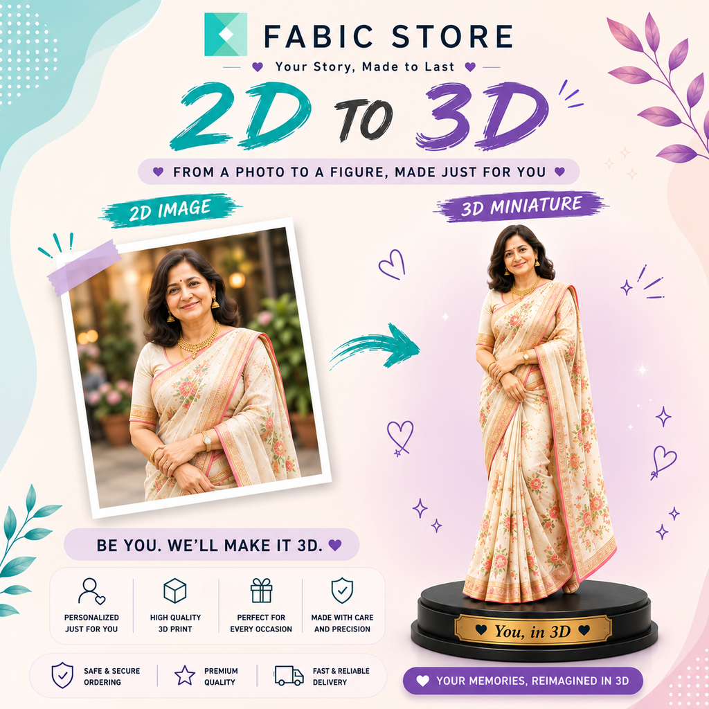 Your Story, Made to Last - Custom 3D Printed Single-Person Statue